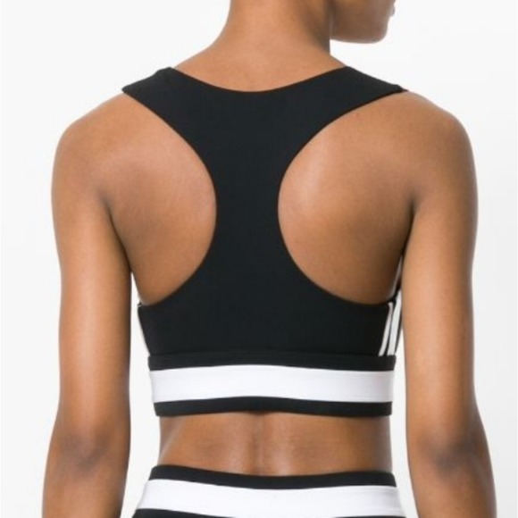 NO KA'OI Lalani Hanu Colourful Striped Performance Compression Sports Bra Small - Picture 3 of 7